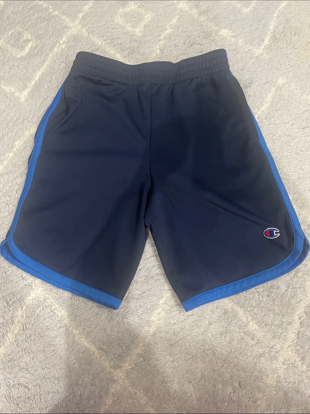 Champion Kids' Athletic Shorts - Navy with Blue Trim & Black with Gray Trim